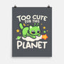 Too Cute Alien Cat-None-Matte-Poster-NemiMakeit