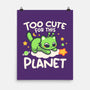 Too Cute Alien Cat-None-Matte-Poster-NemiMakeit