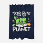 Too Cute Alien Cat-None-Polyester-Shower Curtain-NemiMakeit