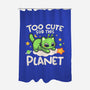 Too Cute Alien Cat-None-Polyester-Shower Curtain-NemiMakeit