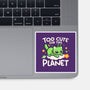 Too Cute Alien Cat-None-Glossy-Sticker-NemiMakeit