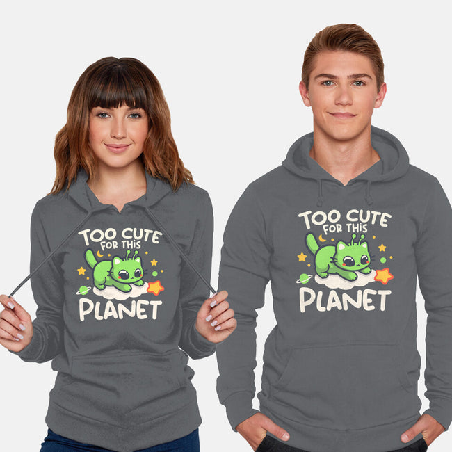 Too Cute Alien Cat-Unisex-Pullover-Sweatshirt-NemiMakeit