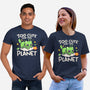 Too Cute Alien Cat-Unisex-Basic-Tee-NemiMakeit