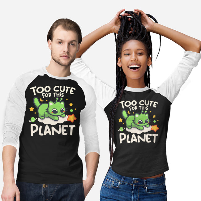 Too Cute Alien Cat-Unisex-Baseball-Tee-NemiMakeit