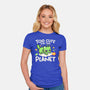 Too Cute Alien Cat-Womens-Fitted-Tee-NemiMakeit