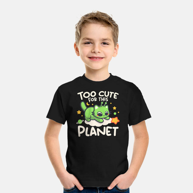 Too Cute Alien Cat-Youth-Basic-Tee-NemiMakeit