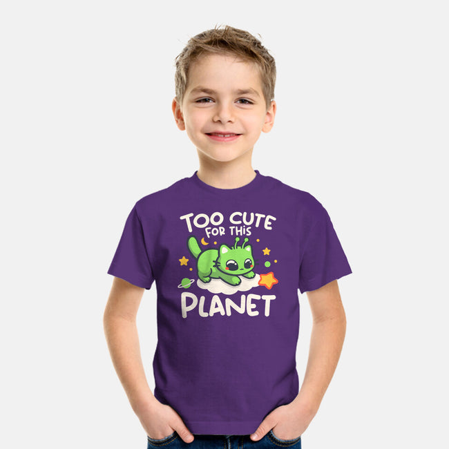 Too Cute Alien Cat-Youth-Basic-Tee-NemiMakeit