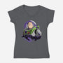 Star Command Captain-Womens-V-Neck-Tee-rmatix