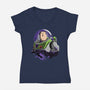 Star Command Captain-Womens-V-Neck-Tee-rmatix
