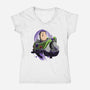 Star Command Captain-Womens-V-Neck-Tee-rmatix
