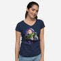 Star Command Captain-Womens-V-Neck-Tee-rmatix
