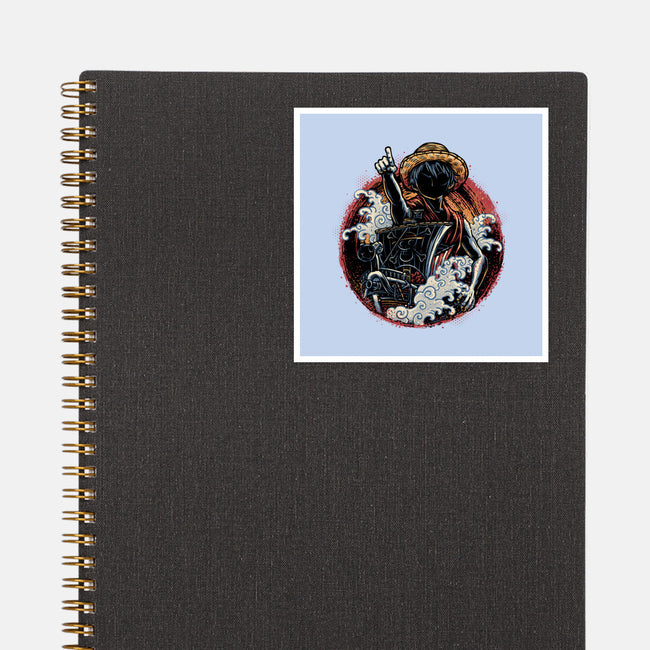 Sail Towards Adventure-None-Glossy-Sticker-glitchygorilla
