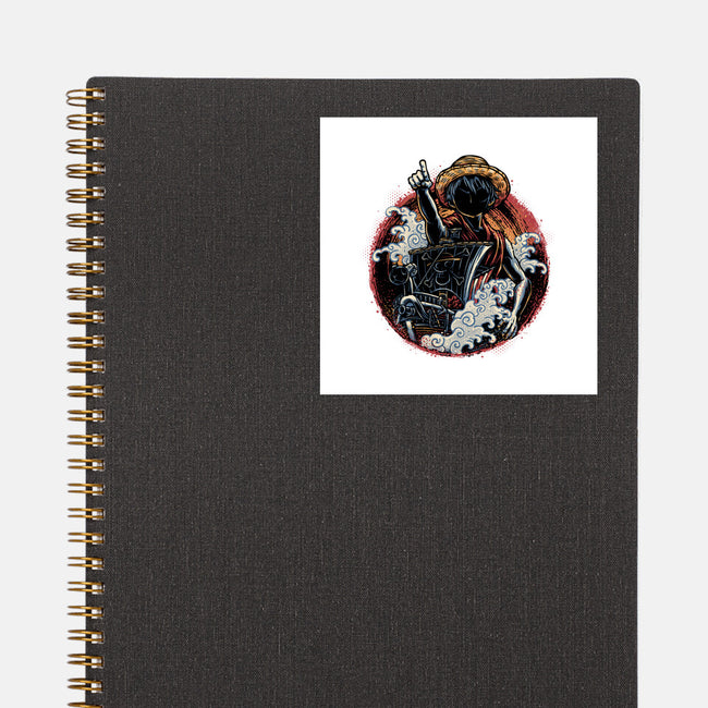 Sail Towards Adventure-None-Glossy-Sticker-glitchygorilla