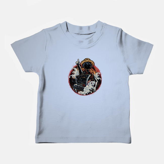 Sail Towards Adventure-Baby-Basic-Tee-glitchygorilla
