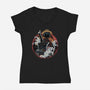 Sail Towards Adventure-Womens-V-Neck-Tee-glitchygorilla