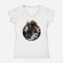 Sail Towards Adventure-Womens-V-Neck-Tee-glitchygorilla