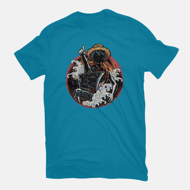 Sail Towards Adventure-Mens-Basic-Tee-glitchygorilla