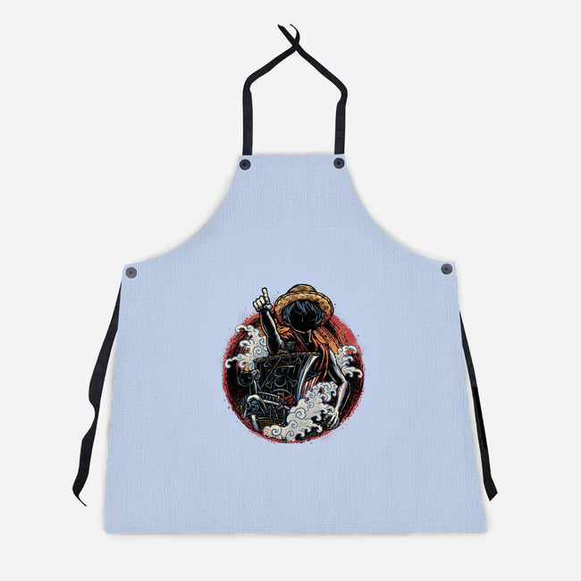 Sail Towards Adventure-Unisex-Kitchen-Apron-glitchygorilla