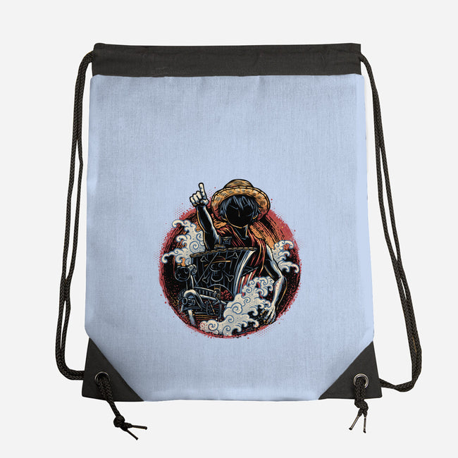 Sail Towards Adventure-None-Drawstring-Bag-glitchygorilla