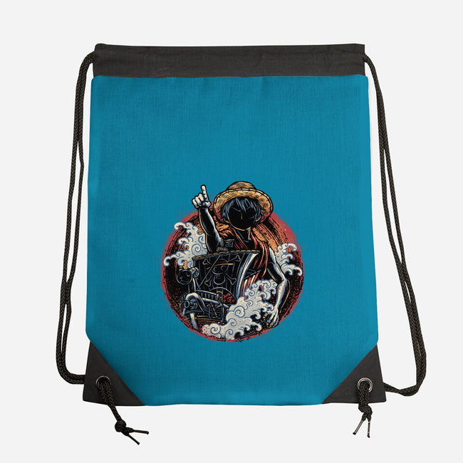 Sail Towards Adventure-None-Drawstring-Bag-glitchygorilla