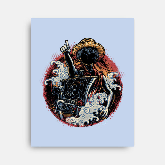 Sail Towards Adventure-None-Stretched-Canvas-glitchygorilla