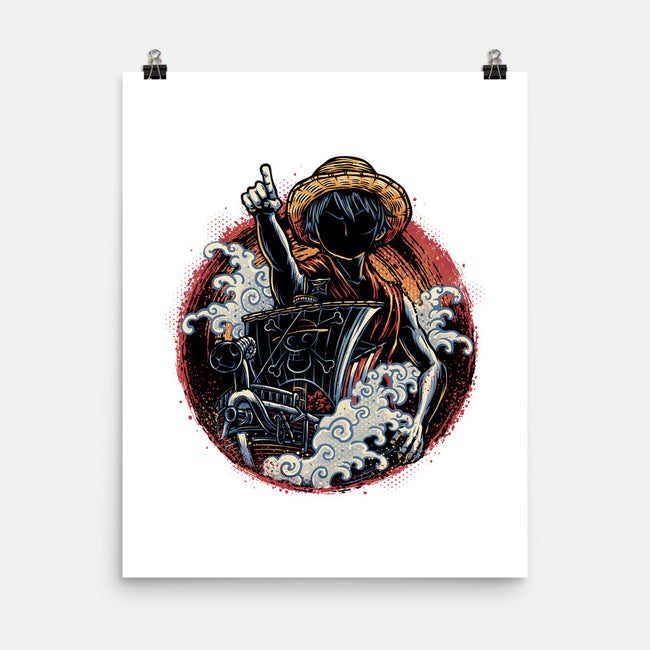 Sail Towards Adventure-None-Matte-Poster-glitchygorilla