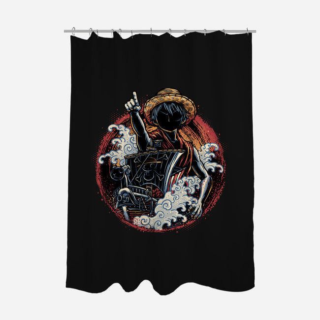 Sail Towards Adventure-None-Polyester-Shower Curtain-glitchygorilla