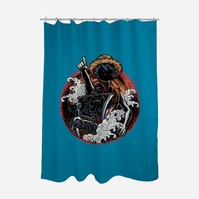 Sail Towards Adventure-None-Polyester-Shower Curtain-glitchygorilla