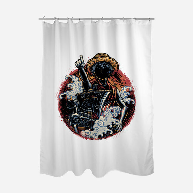 Sail Towards Adventure-None-Polyester-Shower Curtain-glitchygorilla
