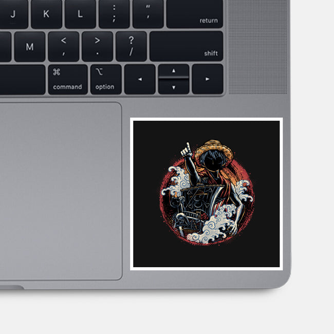 Sail Towards Adventure-None-Glossy-Sticker-glitchygorilla