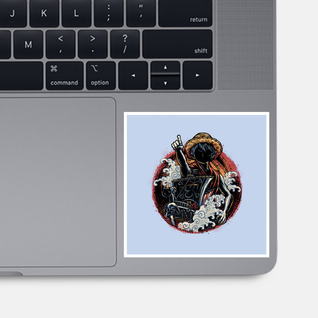 Sail Towards Adventure-None-Glossy-Sticker-glitchygorilla