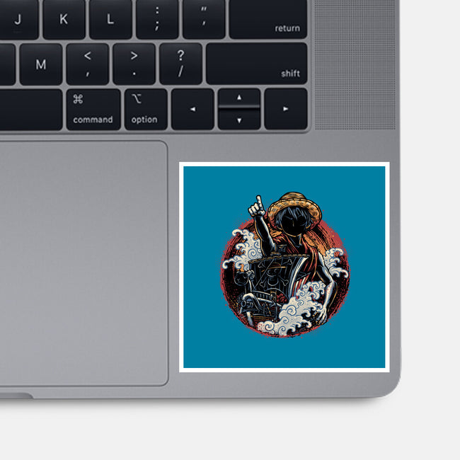Sail Towards Adventure-None-Glossy-Sticker-glitchygorilla