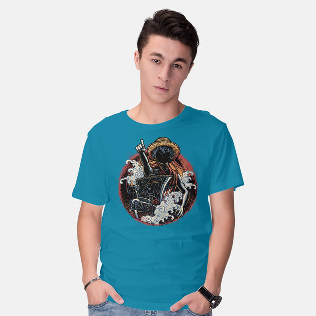 Sail Towards Adventure-Mens-Basic-Tee-glitchygorilla