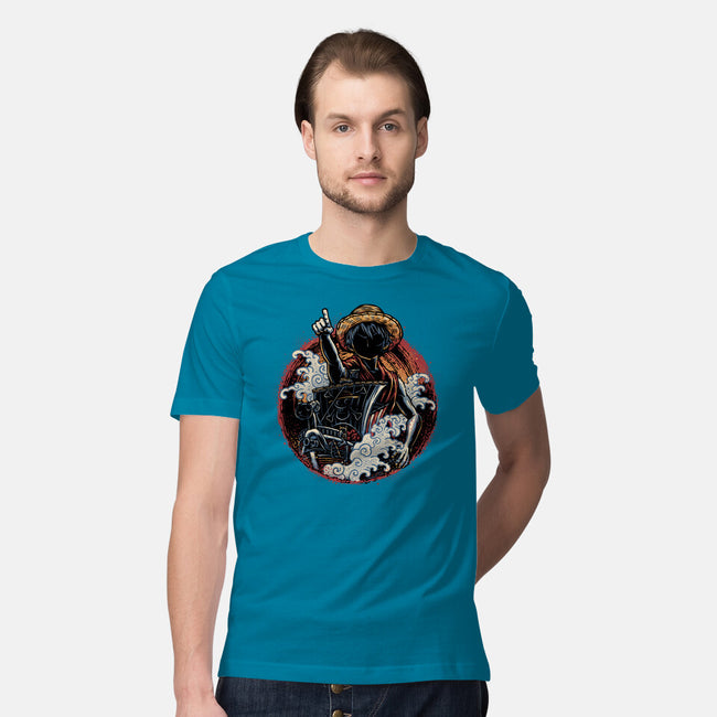 Sail Towards Adventure-Mens-Premium-Tee-glitchygorilla