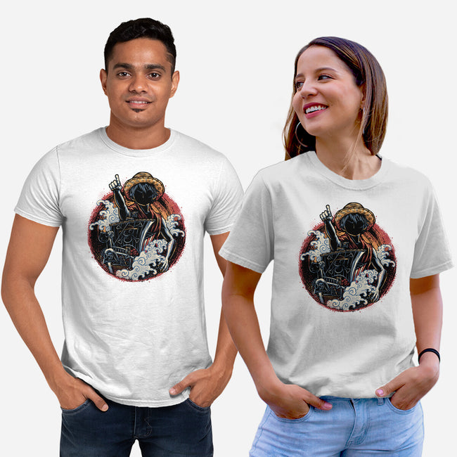 Sail Towards Adventure-Unisex-Basic-Tee-glitchygorilla