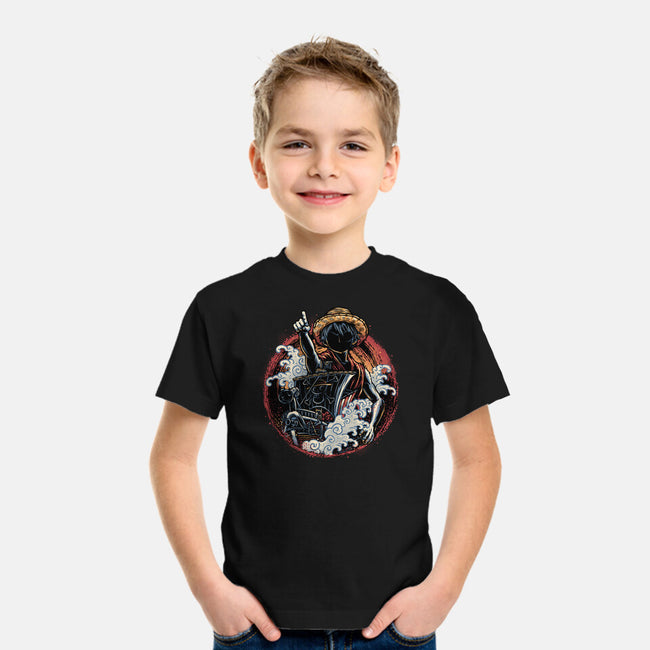 Sail Towards Adventure-Youth-Basic-Tee-glitchygorilla