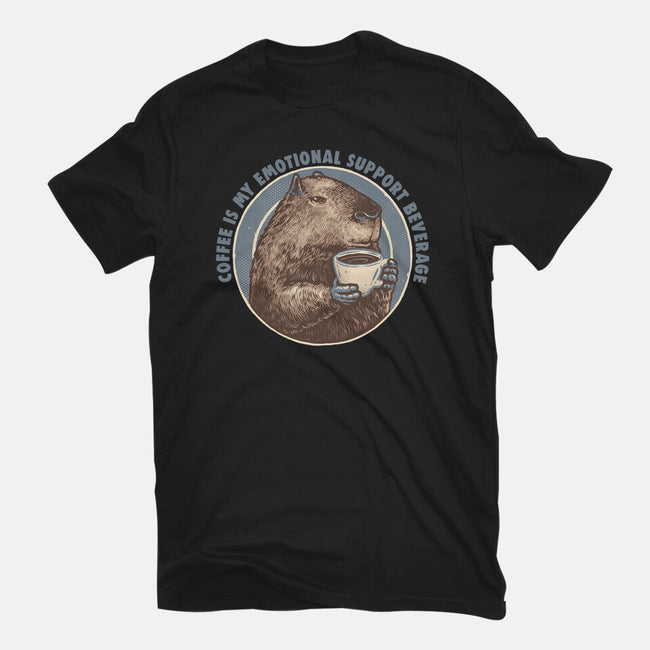 My Emotional Support Beverage-Mens-Heavyweight-Tee-glitchygorilla