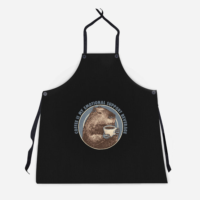 My Emotional Support Beverage-Unisex-Kitchen-Apron-glitchygorilla