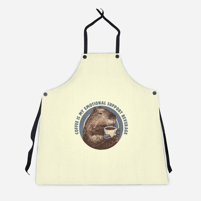 My Emotional Support Beverage-Unisex-Kitchen-Apron-glitchygorilla