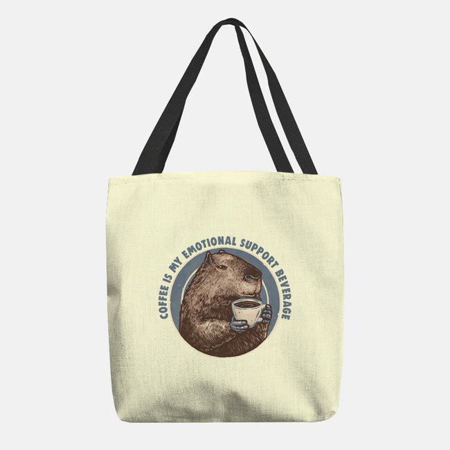 My Emotional Support Beverage-None-Basic Tote-Bag-glitchygorilla