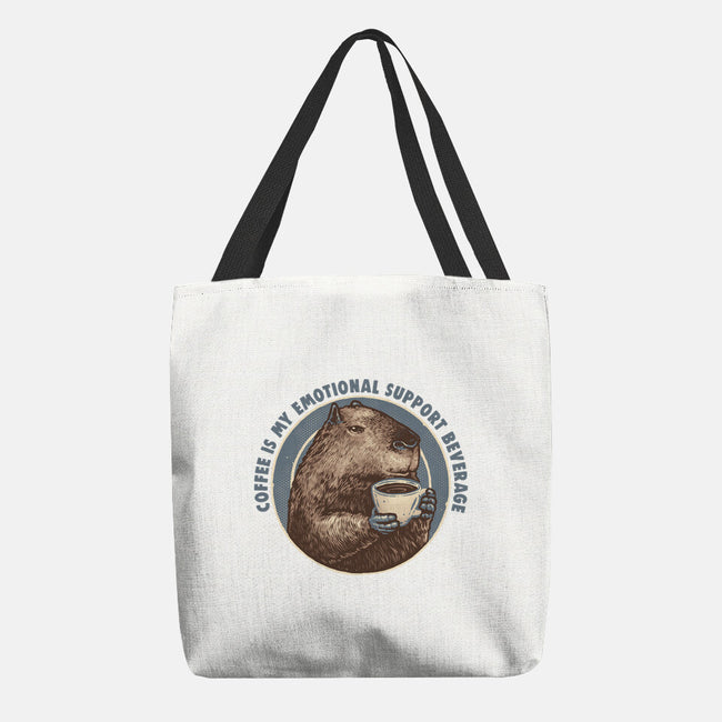 My Emotional Support Beverage-None-Basic Tote-Bag-glitchygorilla