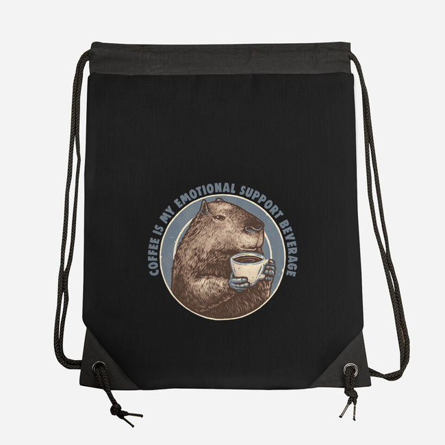 My Emotional Support Beverage-None-Drawstring-Bag-glitchygorilla