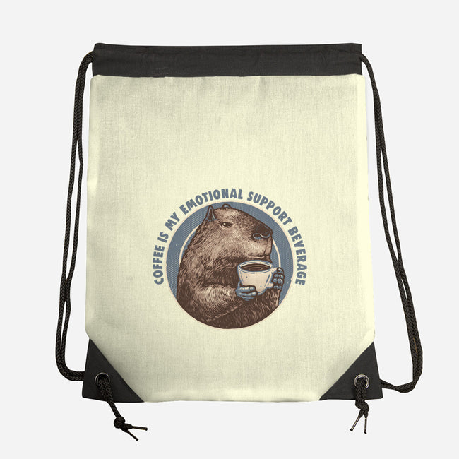 My Emotional Support Beverage-None-Drawstring-Bag-glitchygorilla
