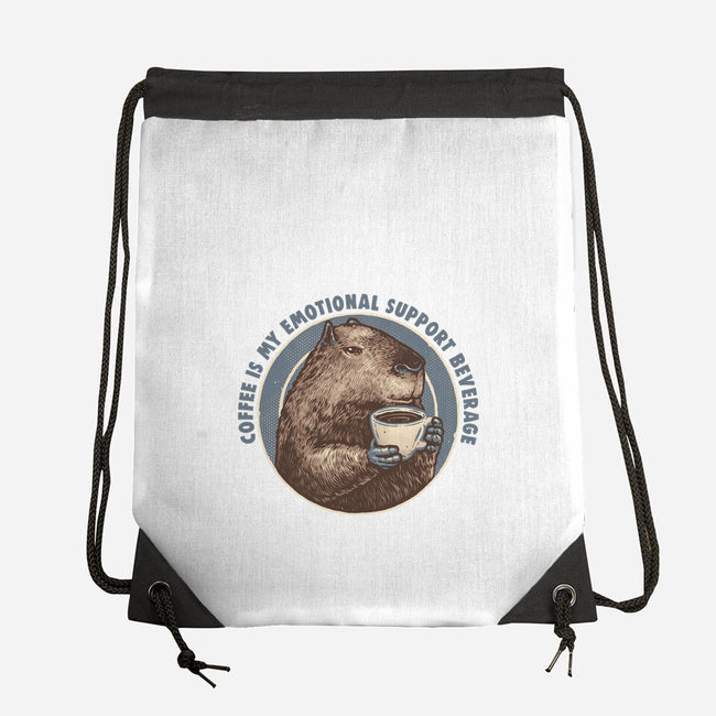 My Emotional Support Beverage-None-Drawstring-Bag-glitchygorilla