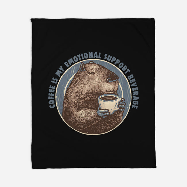My Emotional Support Beverage-None-Fleece-Blanket-glitchygorilla