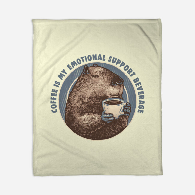 My Emotional Support Beverage-None-Fleece-Blanket-glitchygorilla