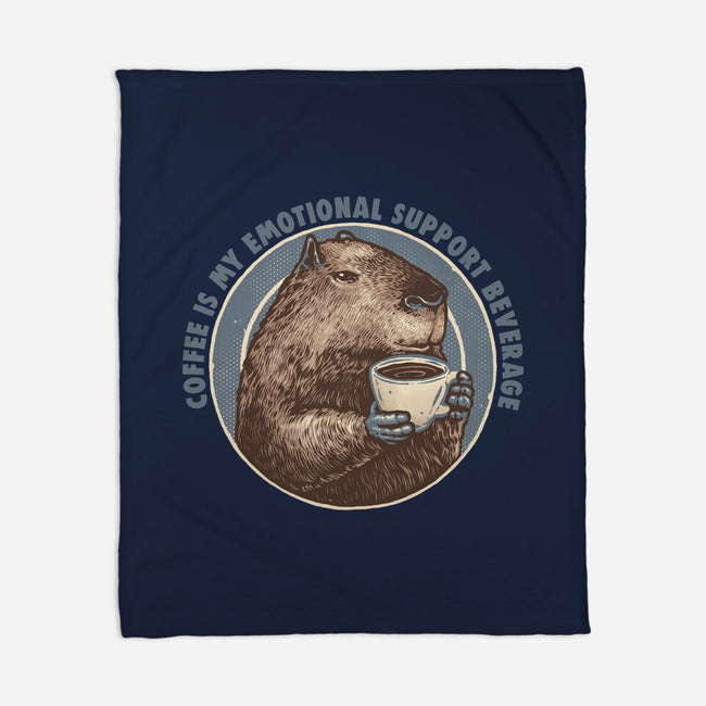 My Emotional Support Beverage-None-Fleece-Blanket-glitchygorilla