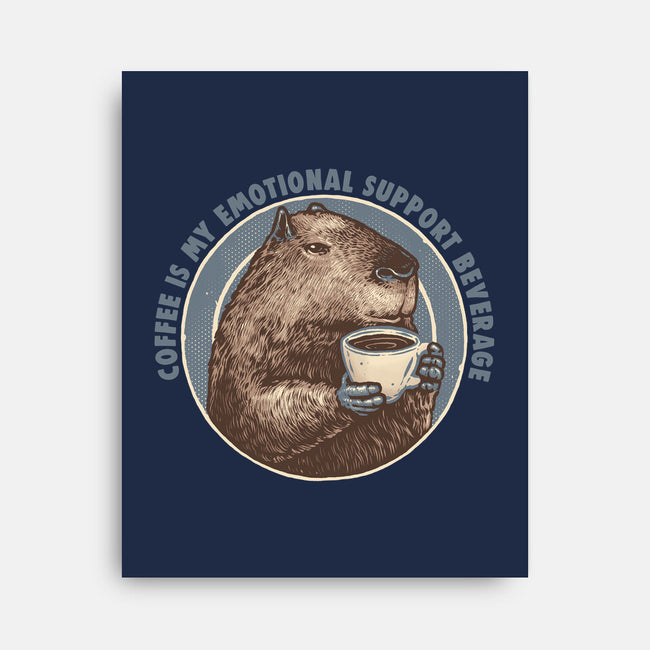 My Emotional Support Beverage-None-Stretched-Canvas-glitchygorilla