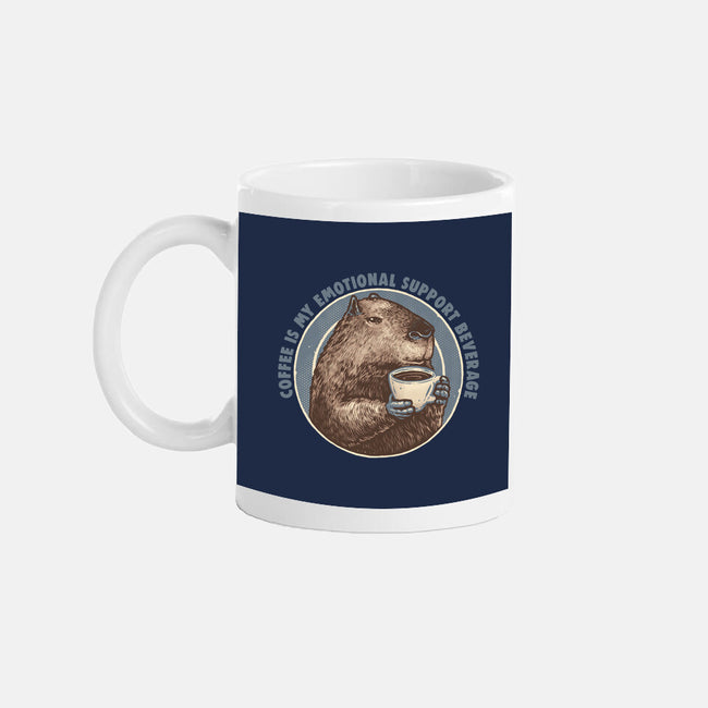 My Emotional Support Beverage-None-Mug-Drinkware-glitchygorilla