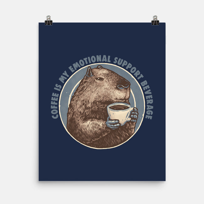 My Emotional Support Beverage-None-Matte-Poster-glitchygorilla